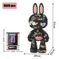 8000 Piece Diamond Rabbit Building Blocks Puzzle Home Decor Gift