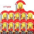 Medieval Dragon Knights Heavy Armor Building Bricks Action Figure Set 11pcs
