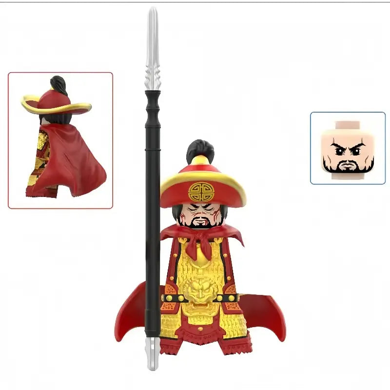 Ancient Chinese Hero Yue Fei Armor Soldier Building Block Figure Toy Gift