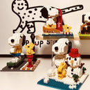 Snoopy Diamond Building Blocks Street View Character Scene Mini Bricks Gift