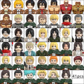 Attack on Titan Anime Building Blocks Mini Action Figures Levi Eren Mikasa Gift