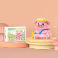 Cute Pig Micro Building Blocks Cartoon Assembly Educational Toy Gift