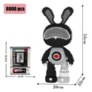 8000 Piece Diamond Rabbit Building Blocks Puzzle Home Decor Gift