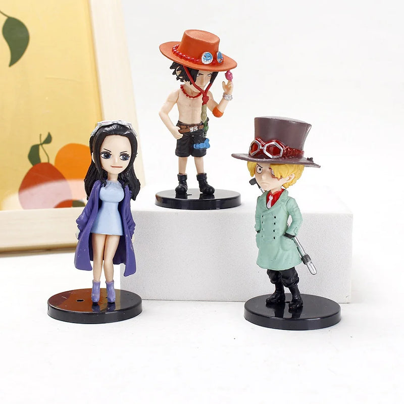 One Piece Set 6pcs Anime Action Figures PVC Collectible