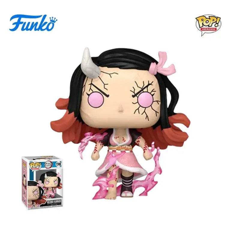 Funko Demon Slayer Figures Nezuko Tanjiro Zenitsu Tengen Collectible Gift