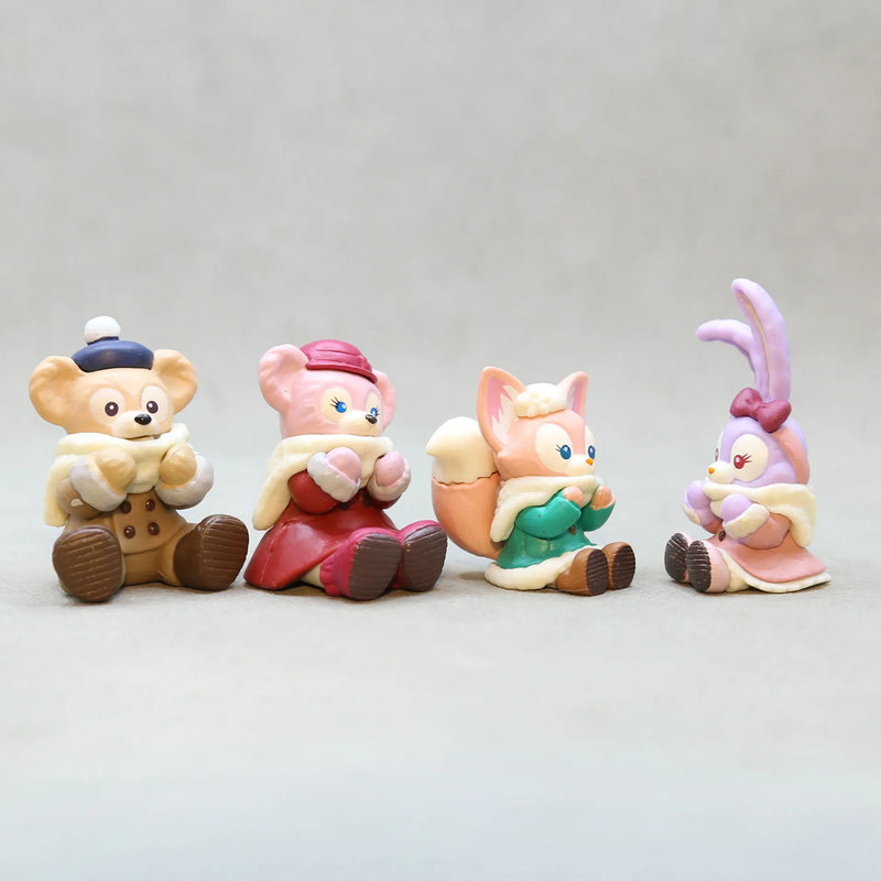 Disney Duffy 4pcs Action Figures – Cute Collectible Toy Set for Kids