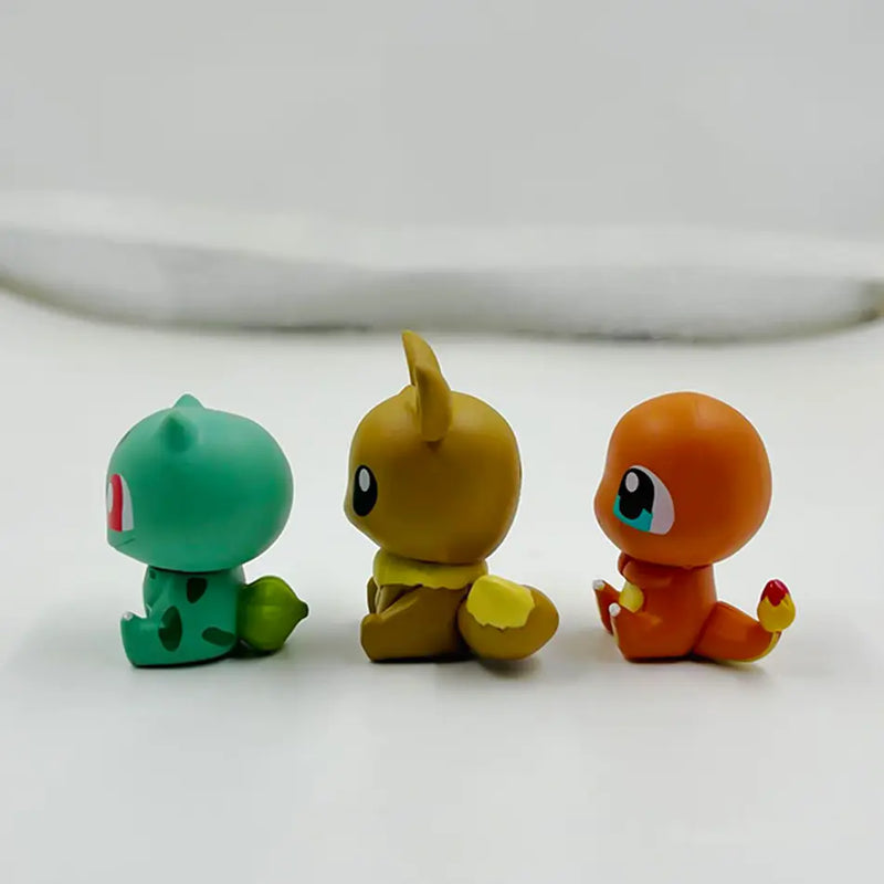 Pokemon Figure Set Pikachu Charmander Squirtle Anime Toys for Kids