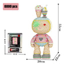 8000 Piece Diamond Rabbit Building Blocks Puzzle Home Decor Gift