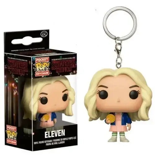 Stranger Things Dustin Barb Eleven Demogorgon Funko Pop Keychain Set