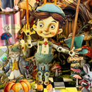 DIY Wooden Puppet Theater Book Nook Miniature Bookshelf Model Kit