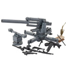 WW2 German Army Anti Tank Cannon Building Blocks Soldier MOC Toy Model
