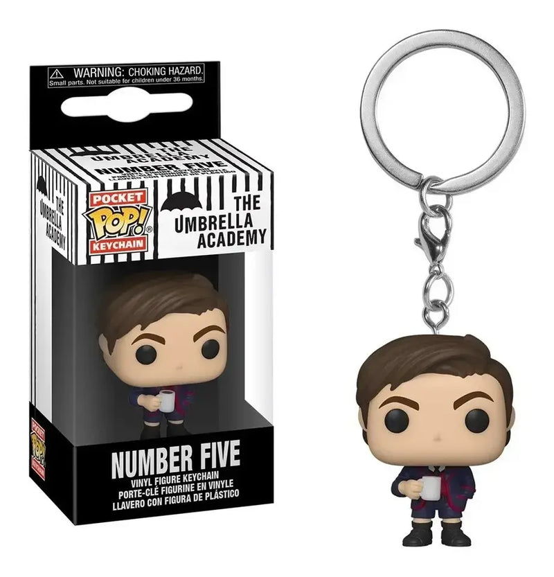 Funko Pocket Umbrella Academy Klaus & Number Five Vanya Keychain Collectible