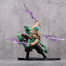 One Piece Roronoa Zoro Three Sword Style 10cm GK Anime Action Figure