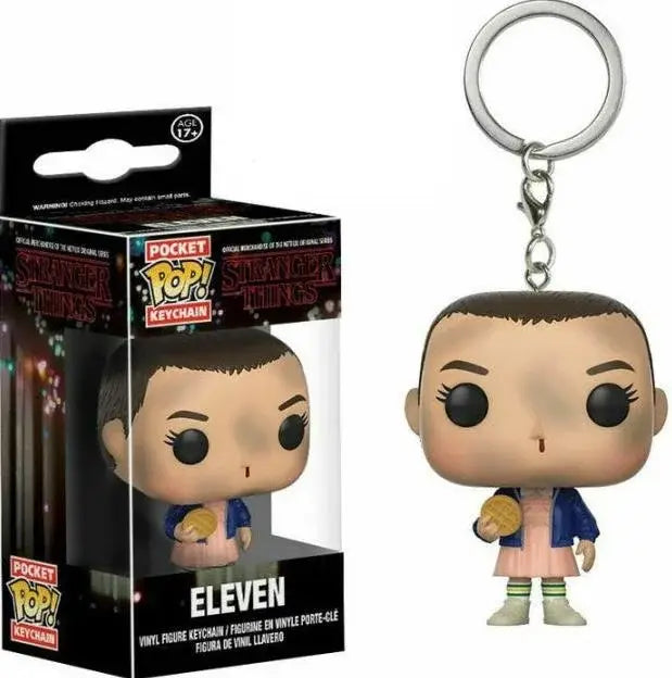 Stranger Things Eleven Steve Dustin Pocket Pop Funko Keychains