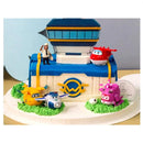 Super Wings 8 Piece Set Airplane and Rescue Figures PVC Kids Collection