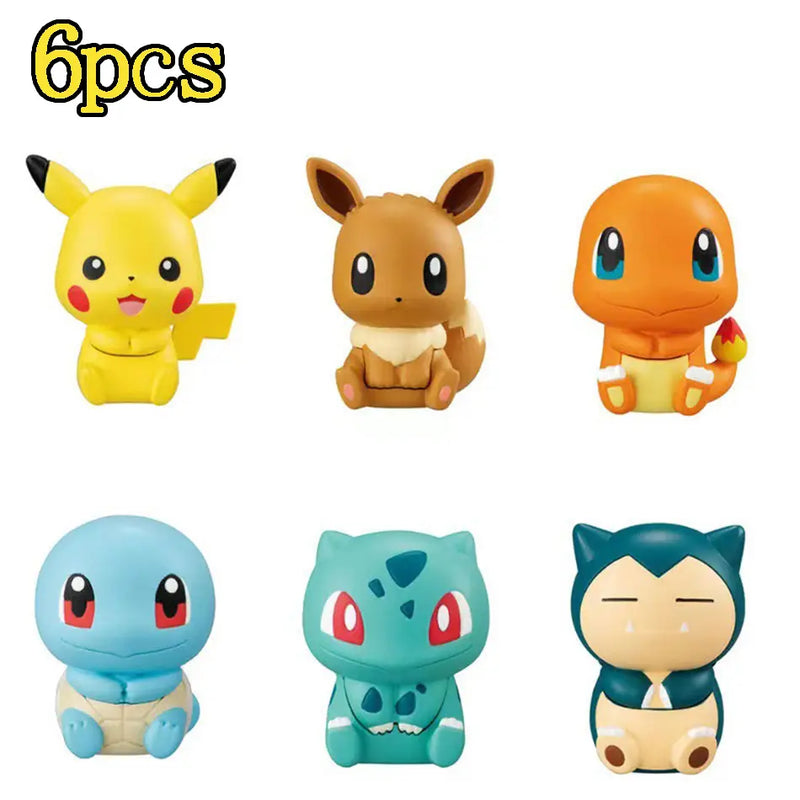Pokemon Figure Set Pikachu Charmander Squirtle Anime Toys for Kids