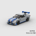 MOC City Racing Supercar Building Blocks R34 RX7 Supra Model