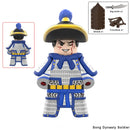 Ancient Chinese Hero Yue Fei Armor Soldier Building Block Figure Toy Gift