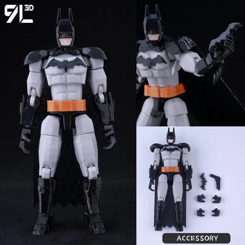 Superman and Batman Action Figure Poseable Collectible Hero Toy