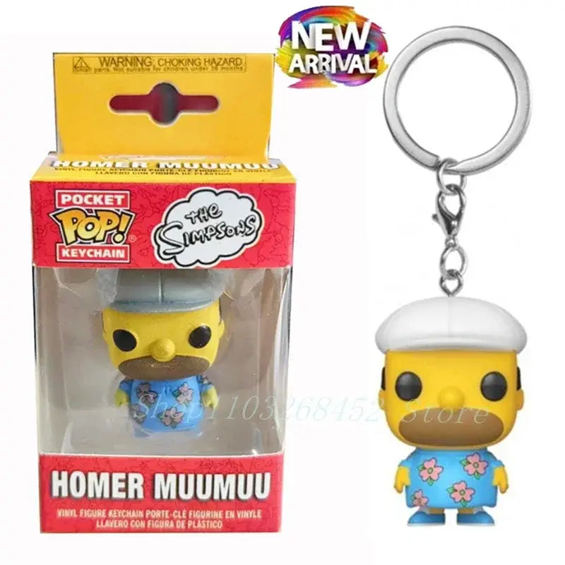 Funko Pop Pocket Keychain The Simpsons Homer Muumuu Collectible Figure