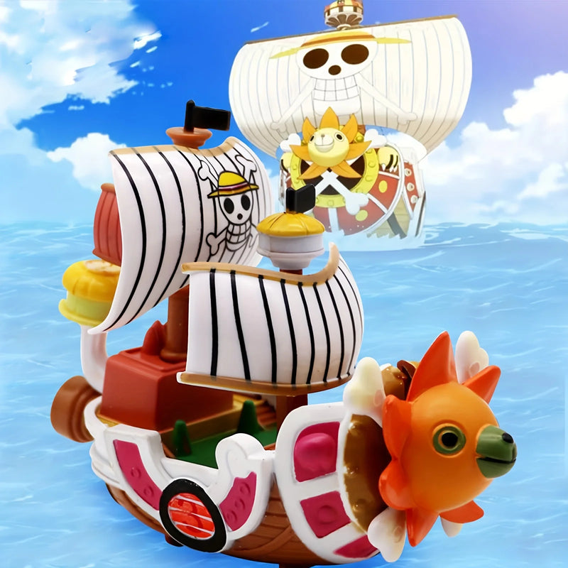 One Piece Ship Figure 10cm Mini Boat Thousand Sunny & Merry