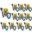 Medieval Dragon Knights Heavy Armor Building Bricks Action Figure Set 11pcs