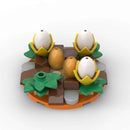 Jurassic World Mega Dino T Rex vs Raptor Building Blocks Battle Set