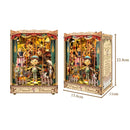 DIY Wooden Puppet Theater Book Nook Miniature Bookshelf Model Kit