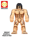 Attack on Titan Anime Building Blocks Mini Action Figures Levi Eren Mikasa Gift