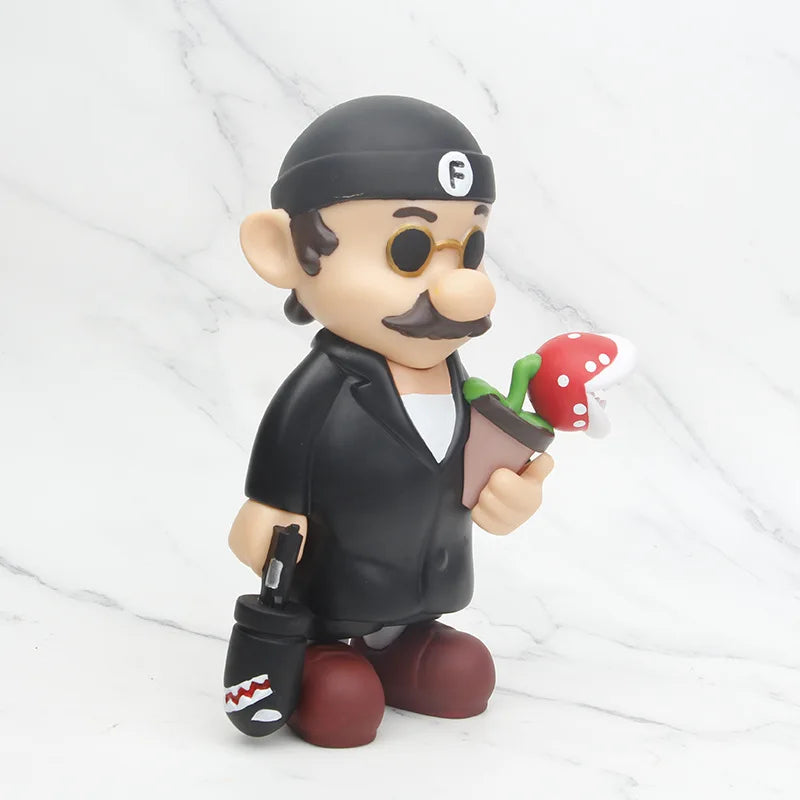 Super Mario as Leon 22cm PVC Action Figure Toy Model