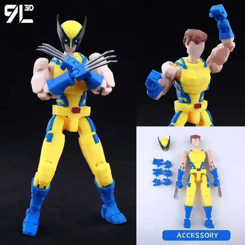 Superman and Batman Action Figure Poseable Collectible Hero Toy