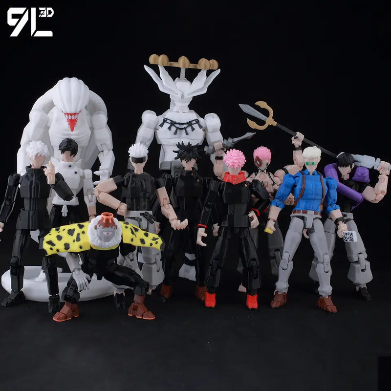 Jujutsu Kaisen Gojo Sukuna Fushiguro Toji Action Figure Collectible Toy