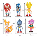Sonic and Shadow Game Character Figure Anime Hedgehog Collectible Toy Gift