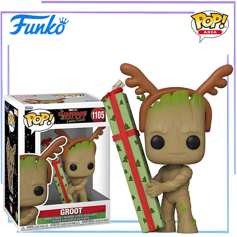Funko Pop Guardians Christmas Special Star-Lord and Groot Collectible Model
