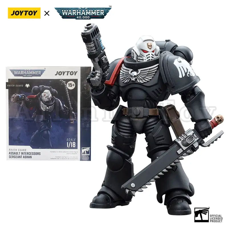 JOYTOY 1/18 Warhammer 40K Raven Guard Intercessor Action Figure Model