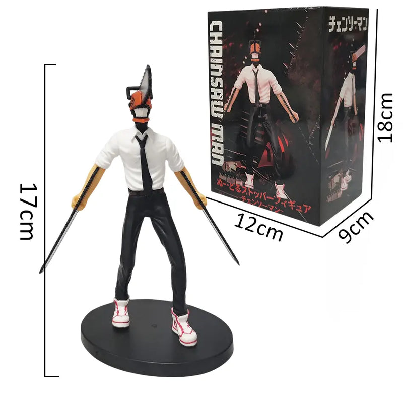 Anime Chainsaw Man Denji 2pcs PVC Action Figure Car Decoration Collectible Toy