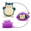 Pokemon Ditto Snorlax Reversible Plush Pillow Stuffed Toy Gift