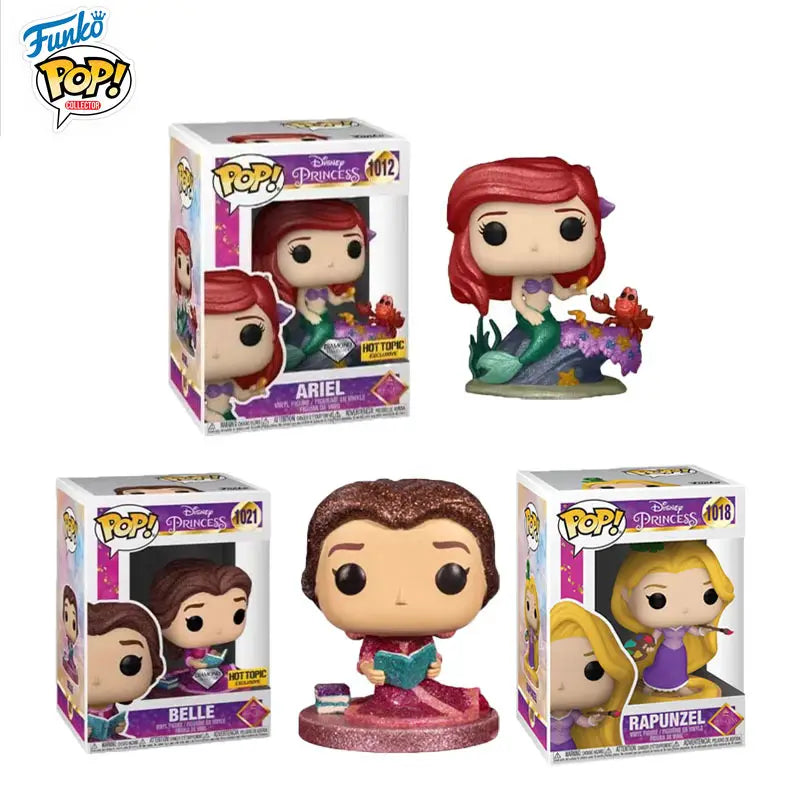 Funko Pop Disney Princess Rapunzel Ariel Belle Collectible Figures