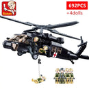 692 Piece UH 60L Black Hawk Medical Rescue Helicopter Building Blocks