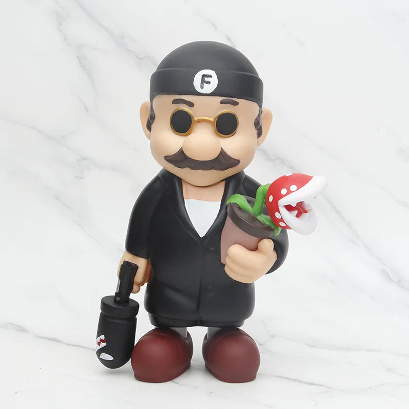 Super Mario as Leon 22cm PVC Action Figure Toy Model