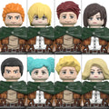 Attack on Titan Anime Building Blocks Mini Action Figures Levi Eren Mikasa Gift
