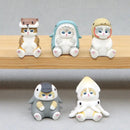Mofusand Cat Marine Life Blind Box Mini Figures Octopus Penguin