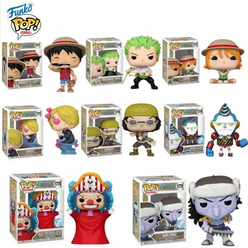 One Piece Sugar Franky Buggy Zoro Funko Pop Anime Collectible Figures