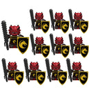 Medieval Dragon Knights Heavy Armor Building Bricks Action Figure Set 11pcs
