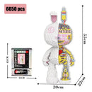 8000 Piece Diamond Rabbit Building Blocks Puzzle Home Decor Gift