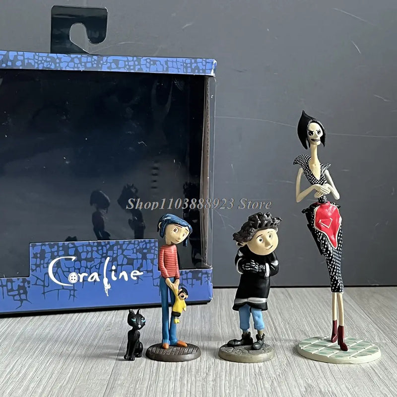 Neca Coraline 3 Piece Movable Figure Set Collectible Movie Toy Gifts