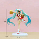 Hatsune Miku Cheerleader 18cm Anime PVC Figure Kawaii Collectible Toy