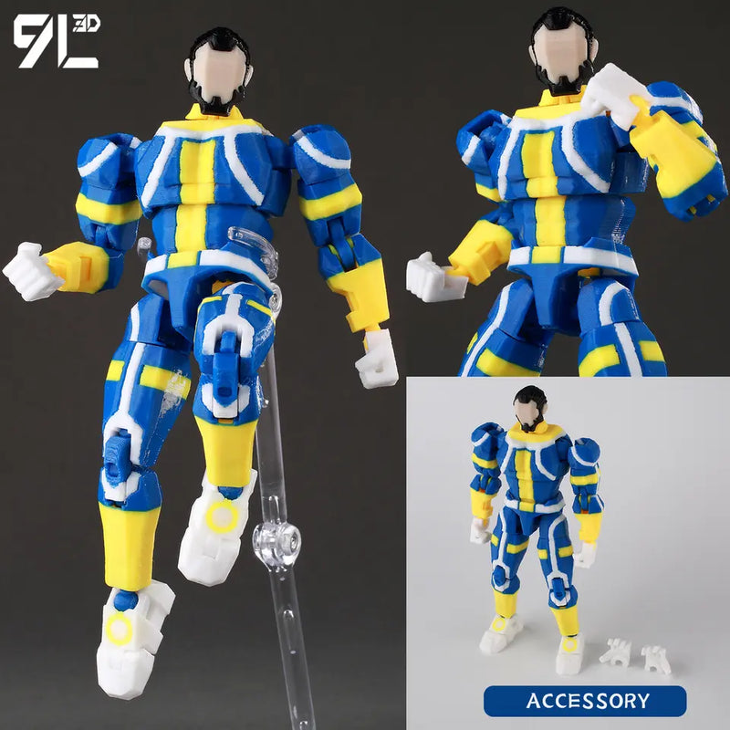 9L3D Printed Invincible 2.0 Superheroes Multi Jointed Action Figure Model