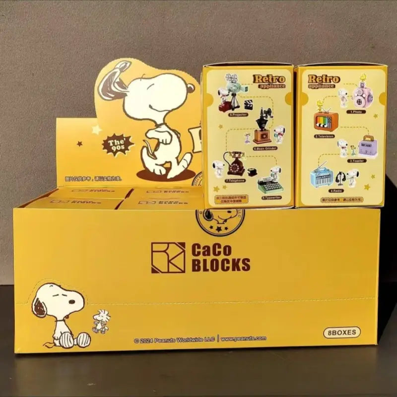 Snoopy Blind Box Puzzle Building Block Collectible Desktop Decor Toy