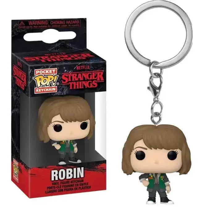 Stranger Things Eleven Steve Dustin Pocket Pop Funko Keychains